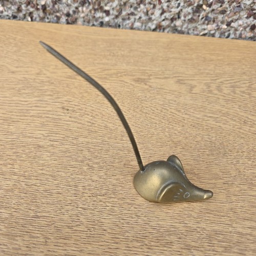 Vintage brass mouse - vintage,