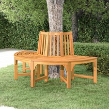 WALPLUS Half Round Tree Bench