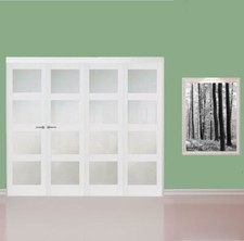 Internal bifold doors white