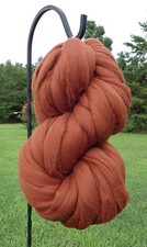 Wool Roving, Chestnut Brown
