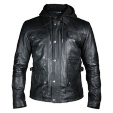 Frank Thomas Fantom Leather Motorcycle Jacket CE Black