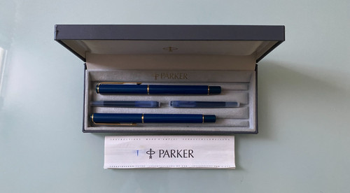 Vintage parker blue fountain - vintage,