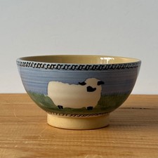 Nicholas Mosse Pottery bowl sheep made in Ireland studio small landscape blue