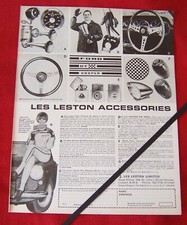 LES LESTON ACCESSORIES AIR HORN STEERING WHEEL - 1967 ORIGINAL VINTAGE ADVERT