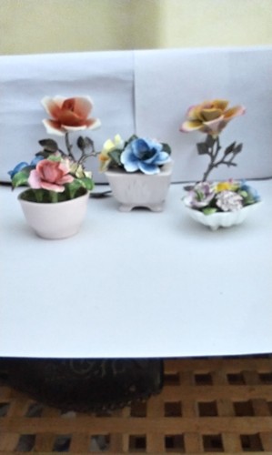 Porcelain flowers and - , posy