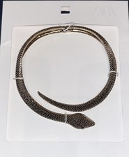 Snake Collar Necklace By Zara