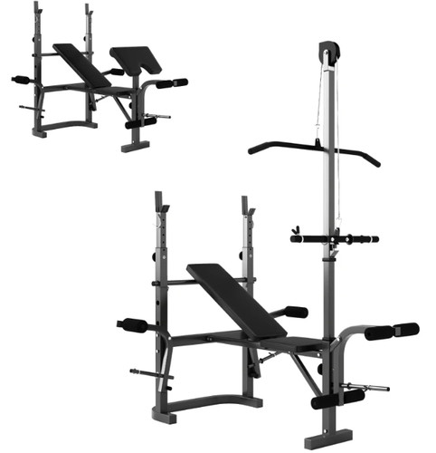 Adjustable weight bench with - adjustable,
