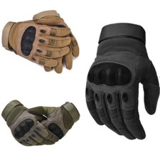 Tactical Army Military Gloves Combat Airsoft Hard Knuckle Full Finger Gloves UK