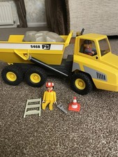 Playmobil Construction Large Dump Truck PM 5468 With Boulders Figures And Tools