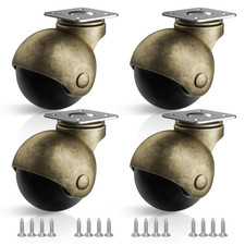 Furniture Wheels 4 Pack, 1.5