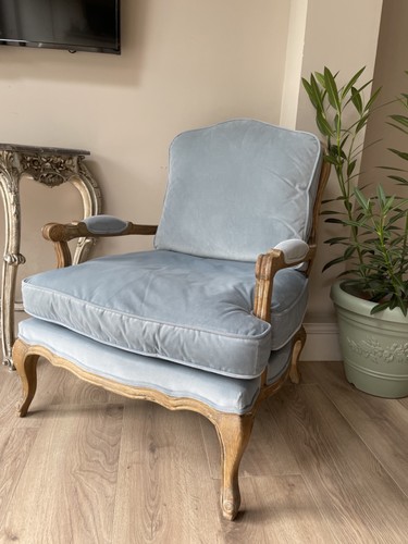 French style velvet armchair - french,