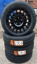 16" JBW TMS SATIN BLACK ALLOY WHEELS&TYRES FORD TRANSIT CONNECT `13-`18 (x4)