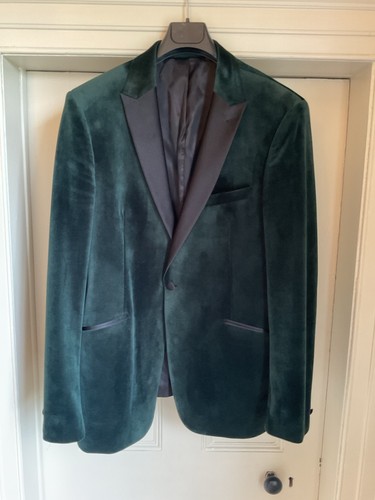 Men green velvet dinner - green,