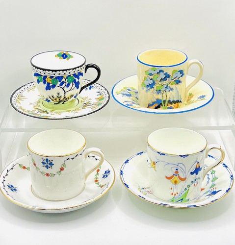 Bone china demitasse duo - bone, duo:royal