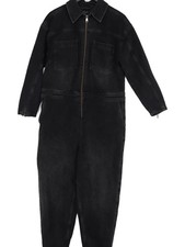 Ted Baker Women's Jumpsuit W 38 in Black Cotton with Elastane Tapered Jumpsuit