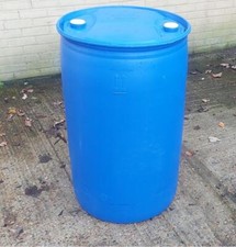 Blue Empty Ex Chemical Barrels