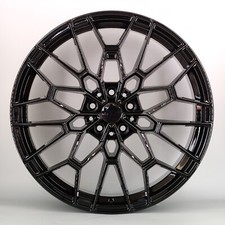 20"gloss black concave alloy