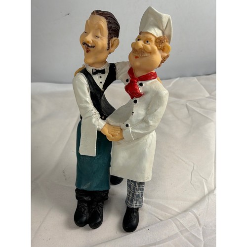 Vintage chef and - and, waiter