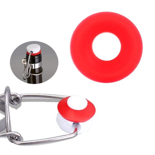 25pcs red silicone grolsch - red,
