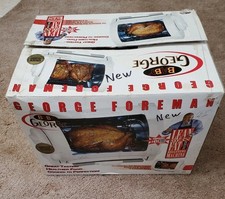 George Foreman Baby George Rotisserie White Electric Oven Chicken GR59A Salton