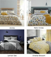 Catherine Lansfield Modern Bedding Sets Or Curtains Duvet Cover Quilt New