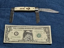 John Wayne One Dollar Bill, John Wayne Ranger Collector1907- 1979 3 Blade Knife