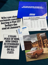 Fiat 127 Brochure Set 1977 - UK Issue - 6 items RARE inc Price List