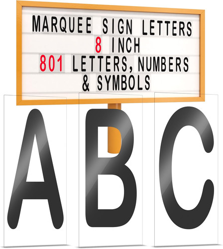 Changeable marquee letters - marquee, &