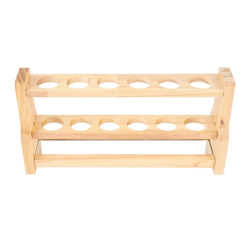 Wooden test tube rack storage - test,