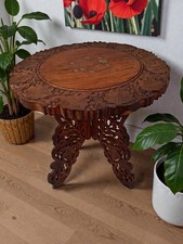 Antique Oriental Table Carved