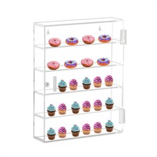 5-Tier Acrylic Bakery Pastry Display Case Cakes Donuts Cupcakes Cabinet