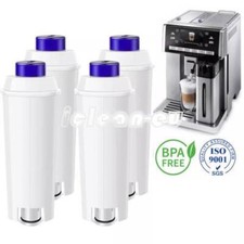 4PCS Water Filter For Delonghi Magnifica S dlsc002 Coffee Machine ECAM22110SB UK