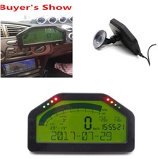 9000rpm Tacho Car Dash Race Display Sensor Kit Bluetooth LCD Screen Rally Gauge 