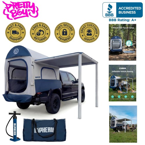 Inflatable truck bed tent - inflatable, with
