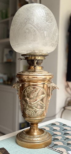 Victorian brass hinks bird - brass,