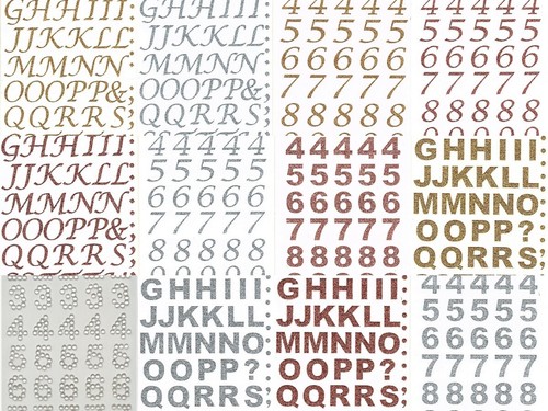 Eleganza alphabet numbers - alphabet,