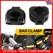 UK 28mm Motorcycle Dirt Bike CNC Handlebar Mount Clamp Lifter Bar Riser Titanium