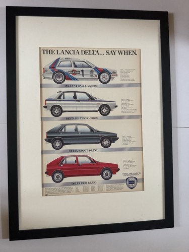 Original framed lancia delta - lancia,