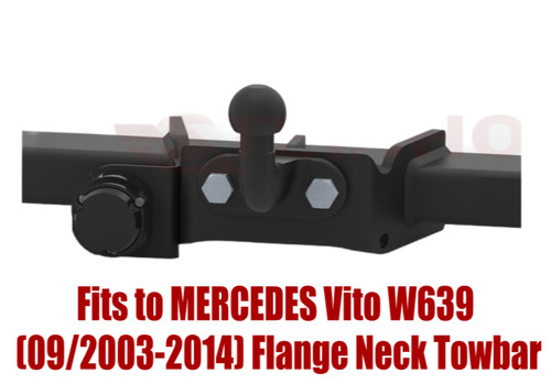 Flange neck tow bar - flange,