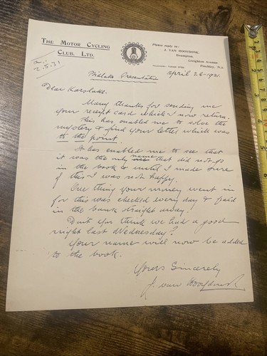 1931 original signed - 1931,