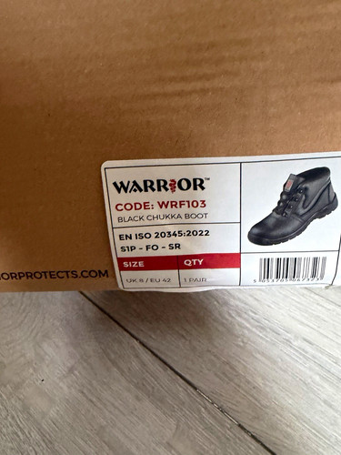 Warrior wrf103 black chukka - warrior,