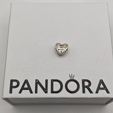 Genuine Pandora Mum Heart First Mother Forever Friend Charm ALE 925 791518