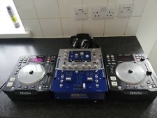 Denon DN-S1200 x 2,Numark Dxm06,DJ headphones 