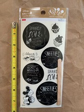 Daiso Disney Mickey Minnie Mouse Transfer Stickers, Love, NEW