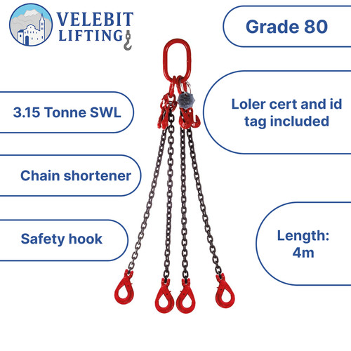 4mtr leg 7mm lifting chain - 4mtr,