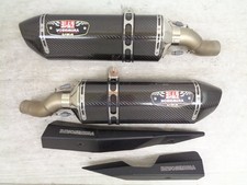 SUZUKI GSX1300R 22-25 US YOSHIMURA SUS/Carbon R77 Cyclone Slip-On Muffler