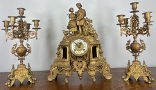 Vintage Ornate Brass Mantel