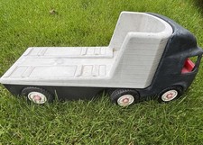 HTF Rare Little Tikes Vintage Heavy Duty Hauler Semi Truck Black 23" Used