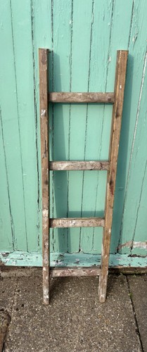 Vintage wooden step ladder - ladder,