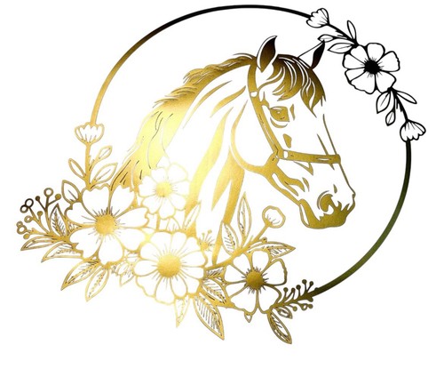 Horse box vinyl decal - box, |